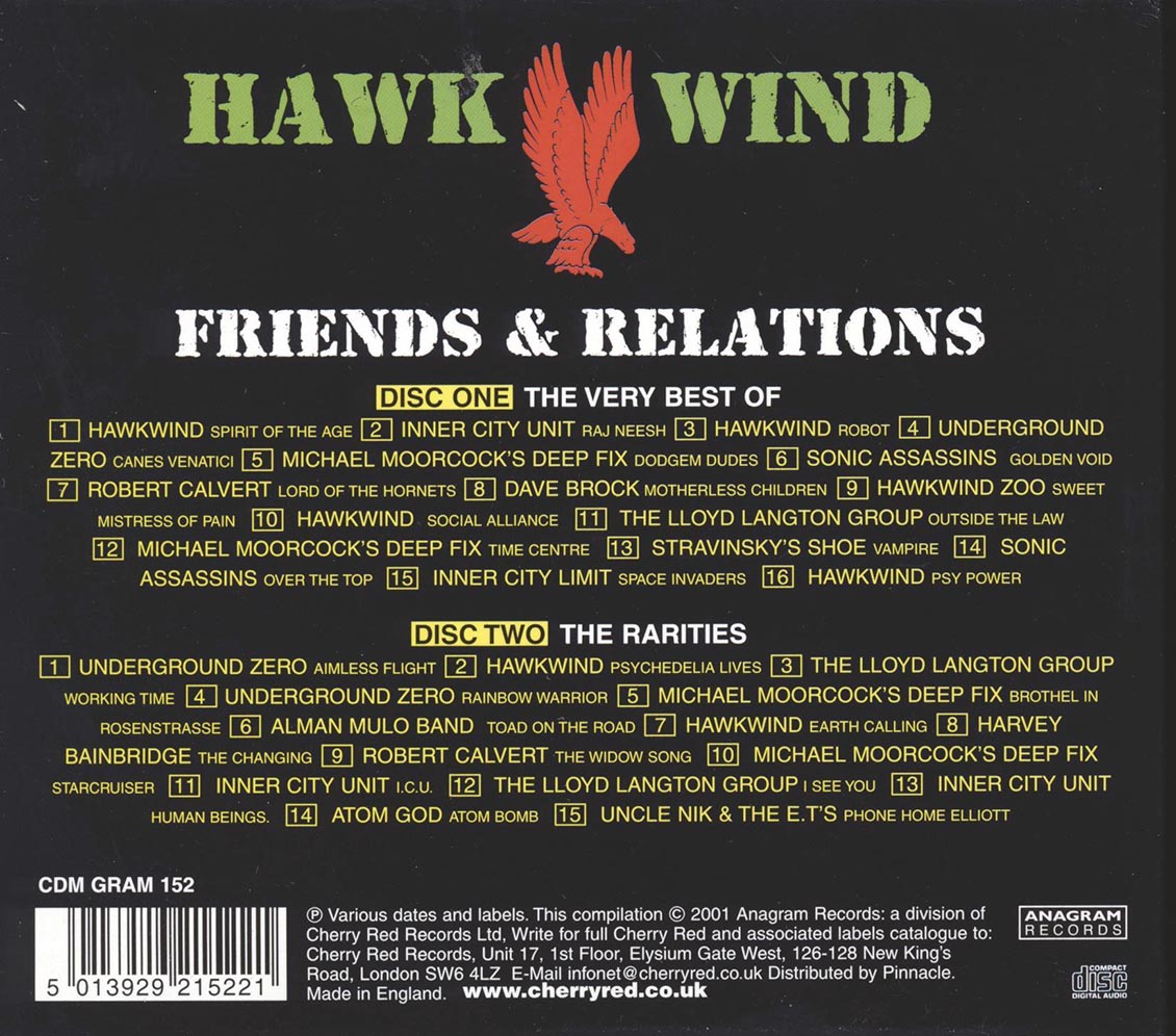 Hawkwind - Friends & Relations: The Very Best Of: Plus Rarities (31 tracks) (2xCD)