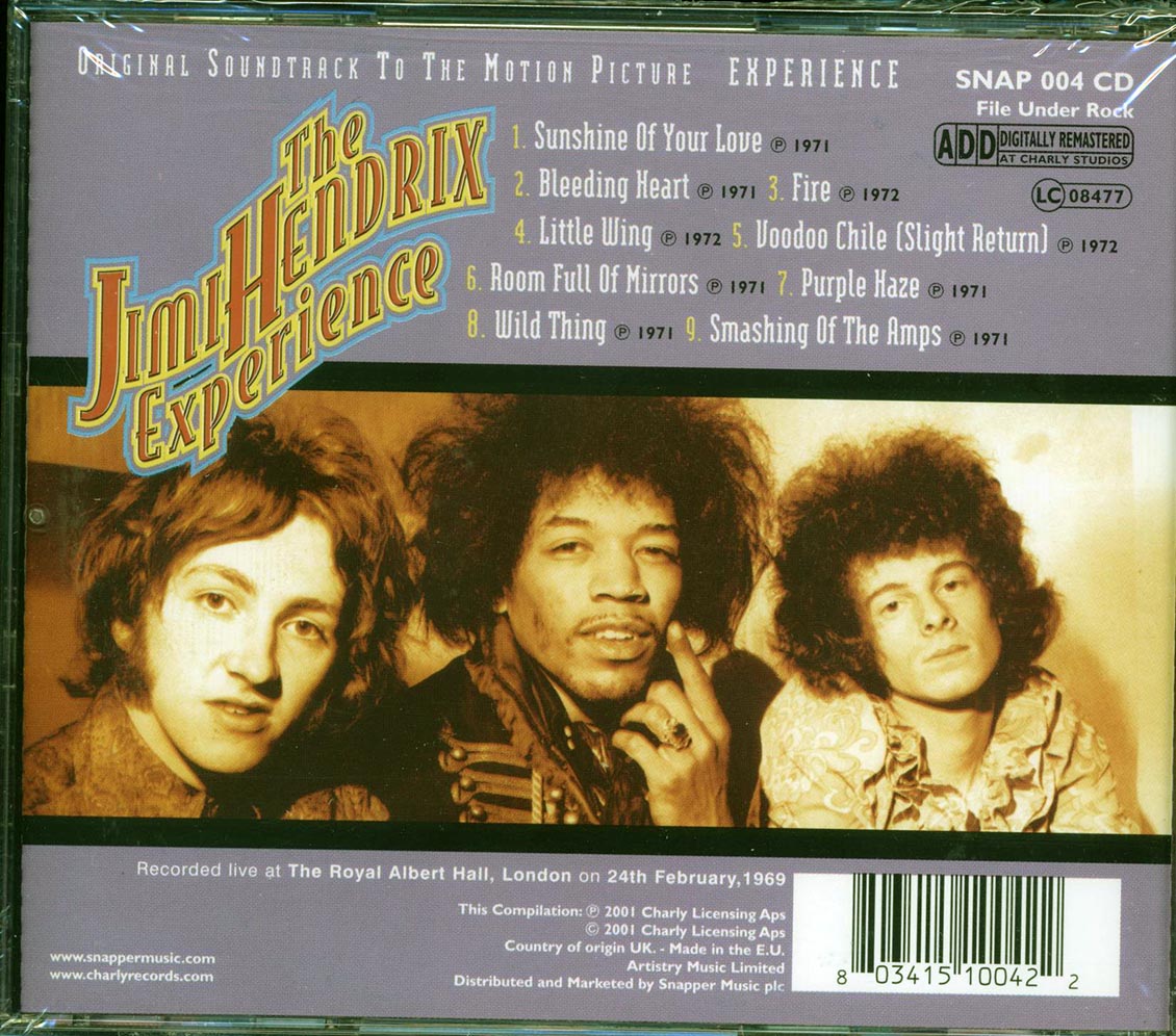 The Jimi Hendrix Experience - Original Soundtrack To The Motion Picture Experience