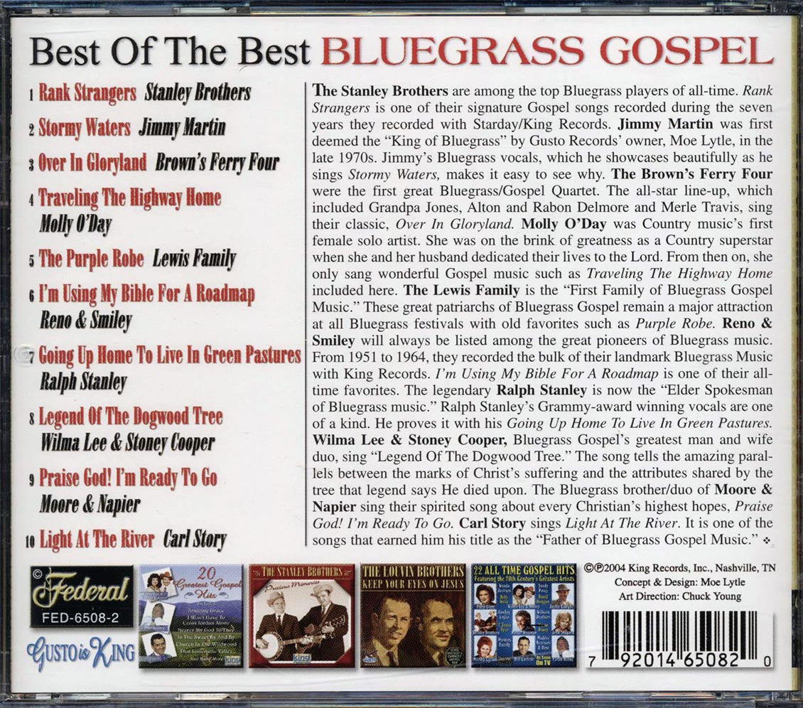 The Stanley Brothers, Jimmy Martin, Brown's Ferry Four, Etc. - Best Of The Best Bluegrass Gospel