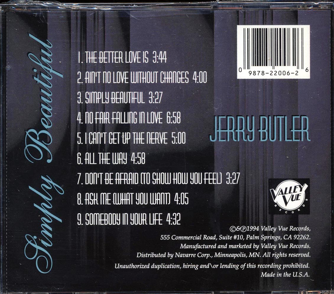 Jerry Butler - Simply Beautiful