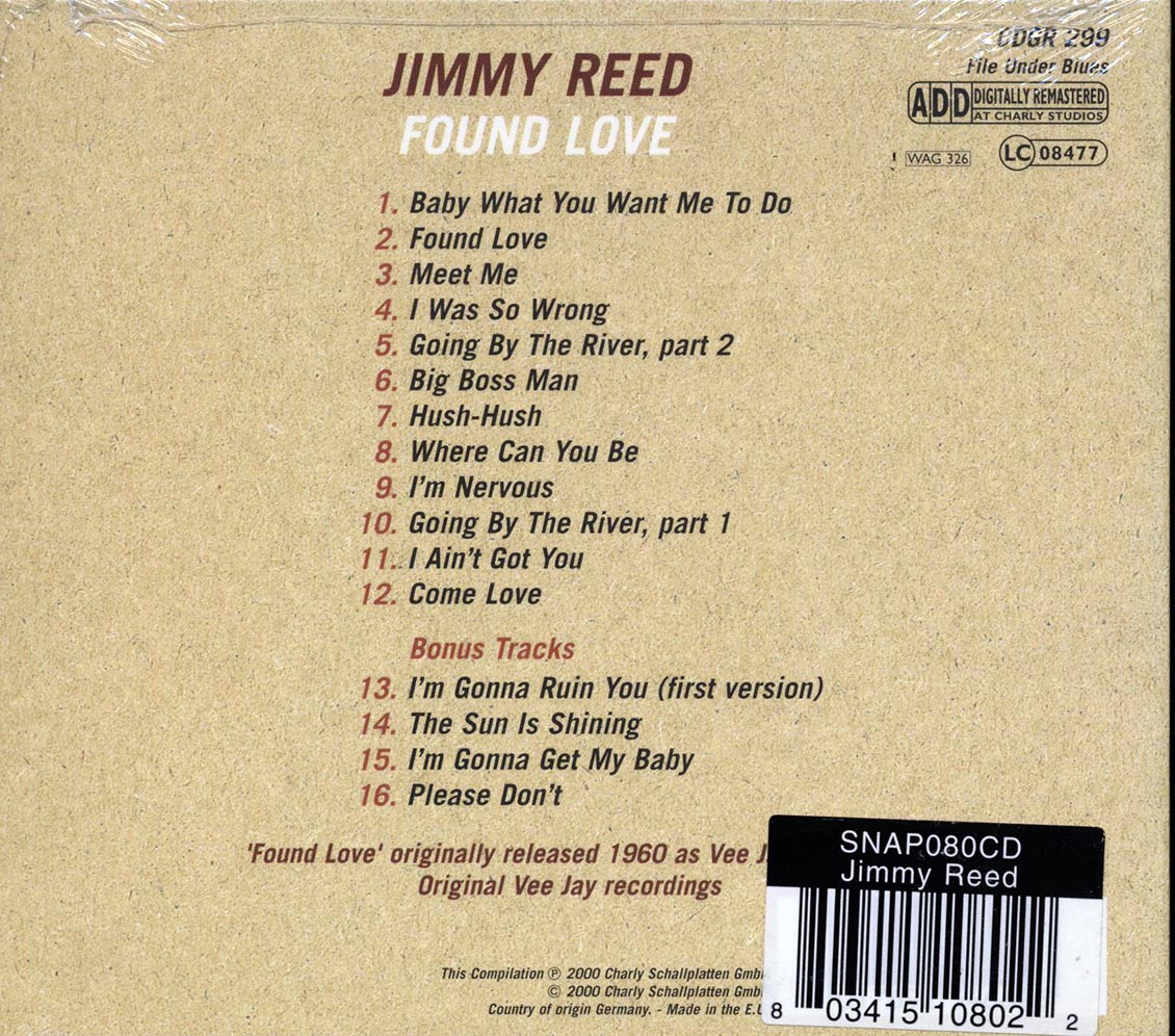 Jimmy Reed - Found Love (+4 bonus tracks)