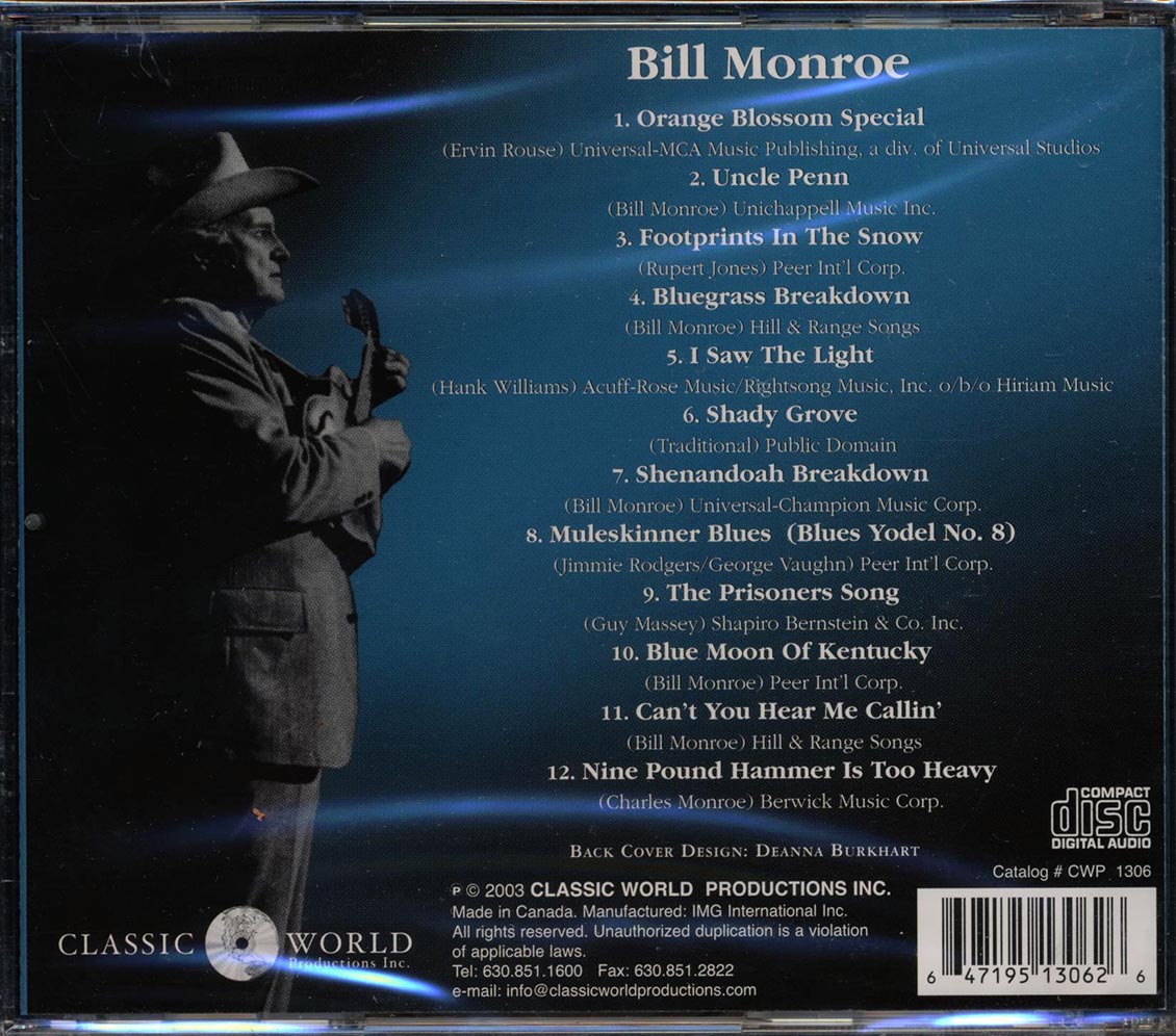 Bill Monroe - Greatest Hits