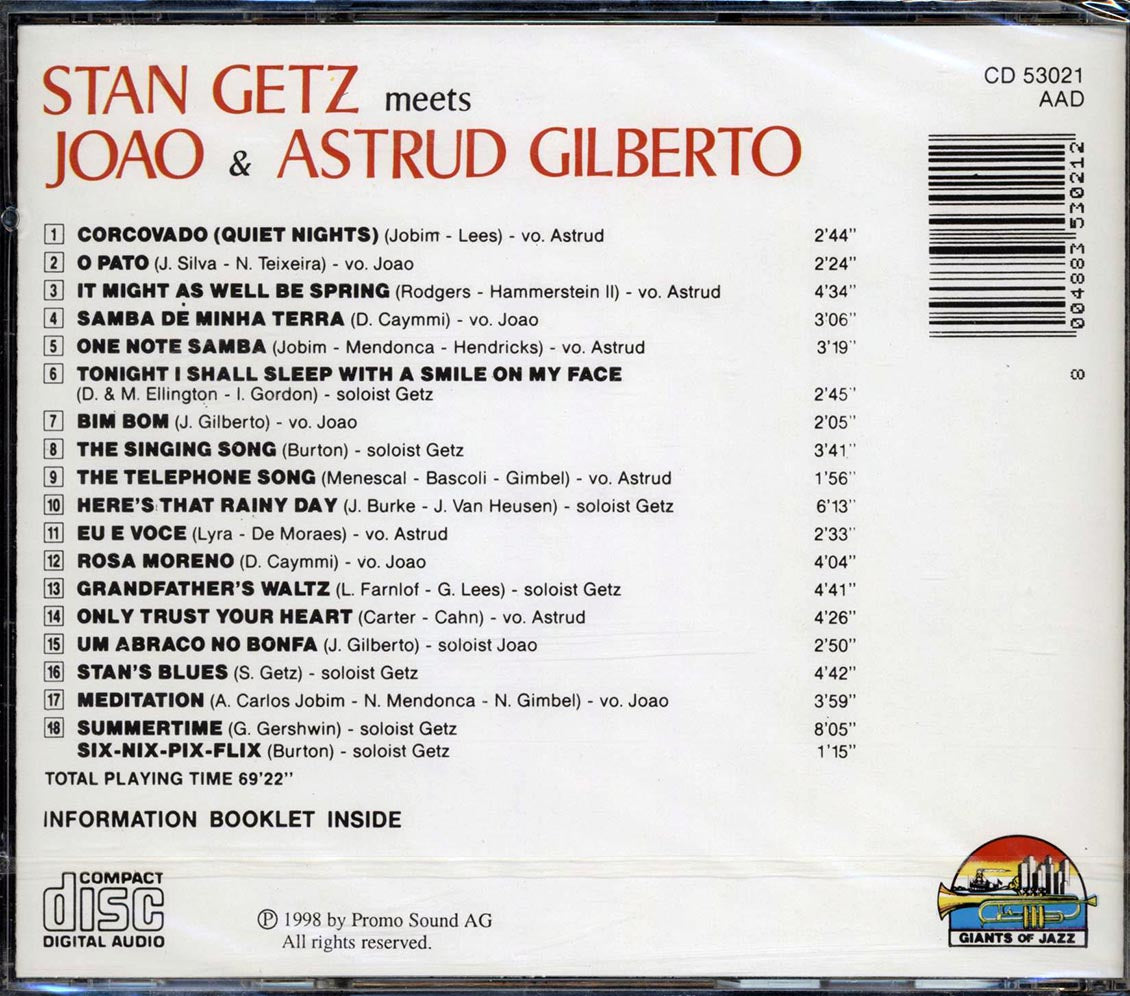 Stan Getz, Joao Gilberto, Astrud Gilberto - Stan Getz Meets Joao & Astrud Gilberto
