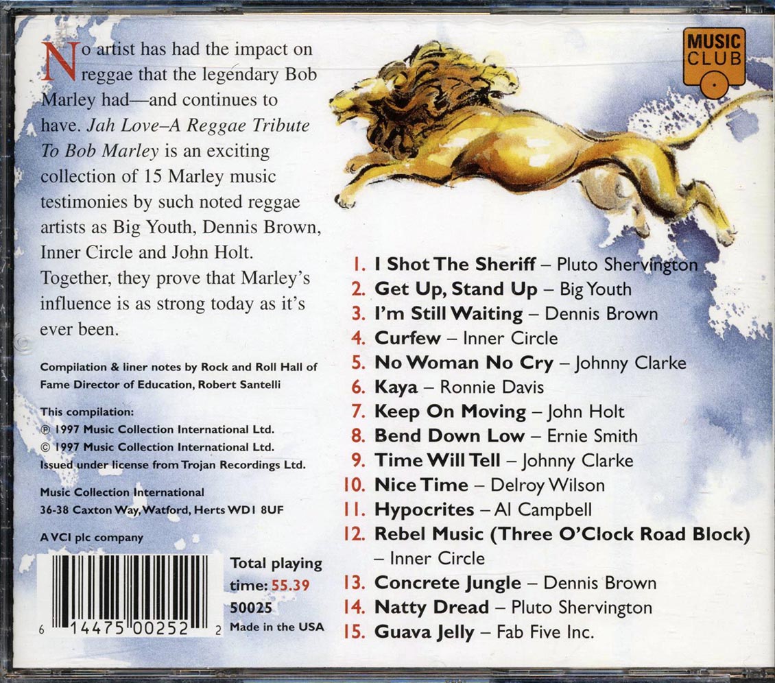 Big Youth, Inner Circle, Johnny Clarke, Ernie Smith, Etc. - Jah Love: A Tribute To Bob Marley