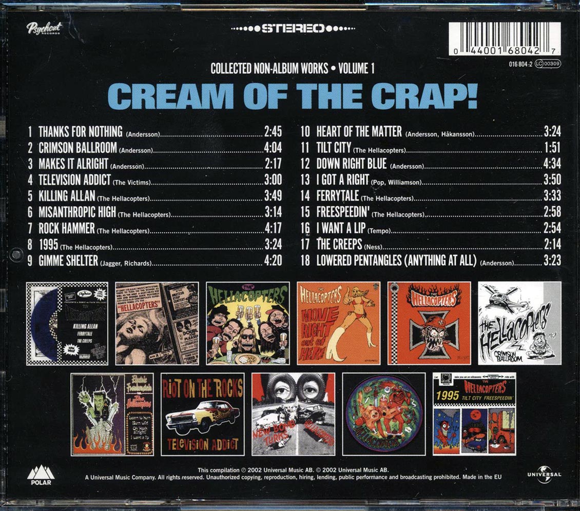 The Hellacopters - Cream Of The Crap: Collected Non-Album Works Volume 1