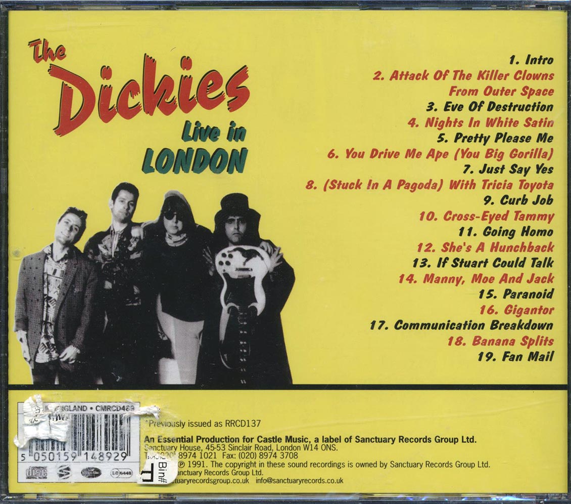 The Dickies - Live In London: Locked N Loaded
