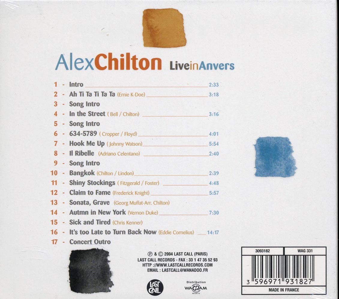 Alex Chilton - Live In Anvers