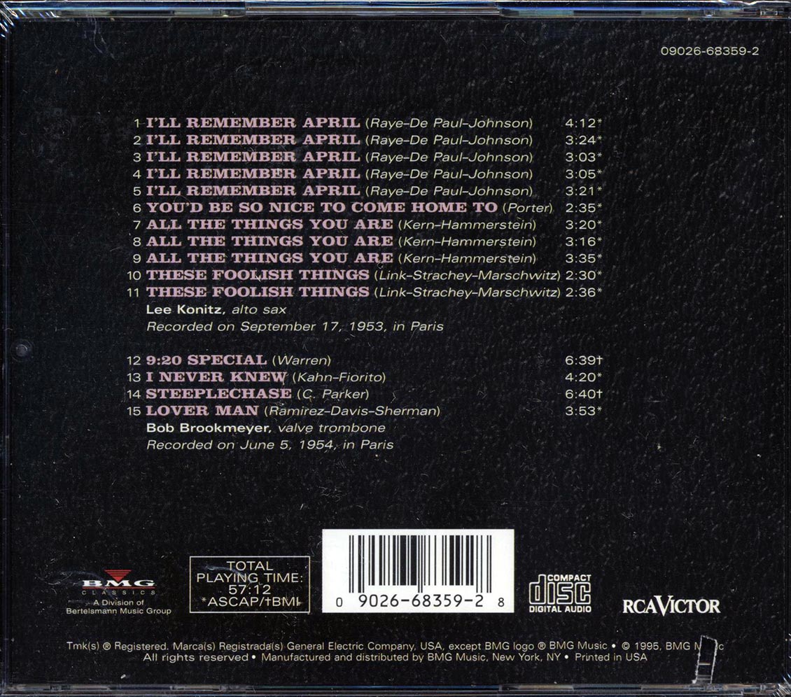 Lee Konitz, Bob Brookmeyer - In Paris (marked/ltd stock)