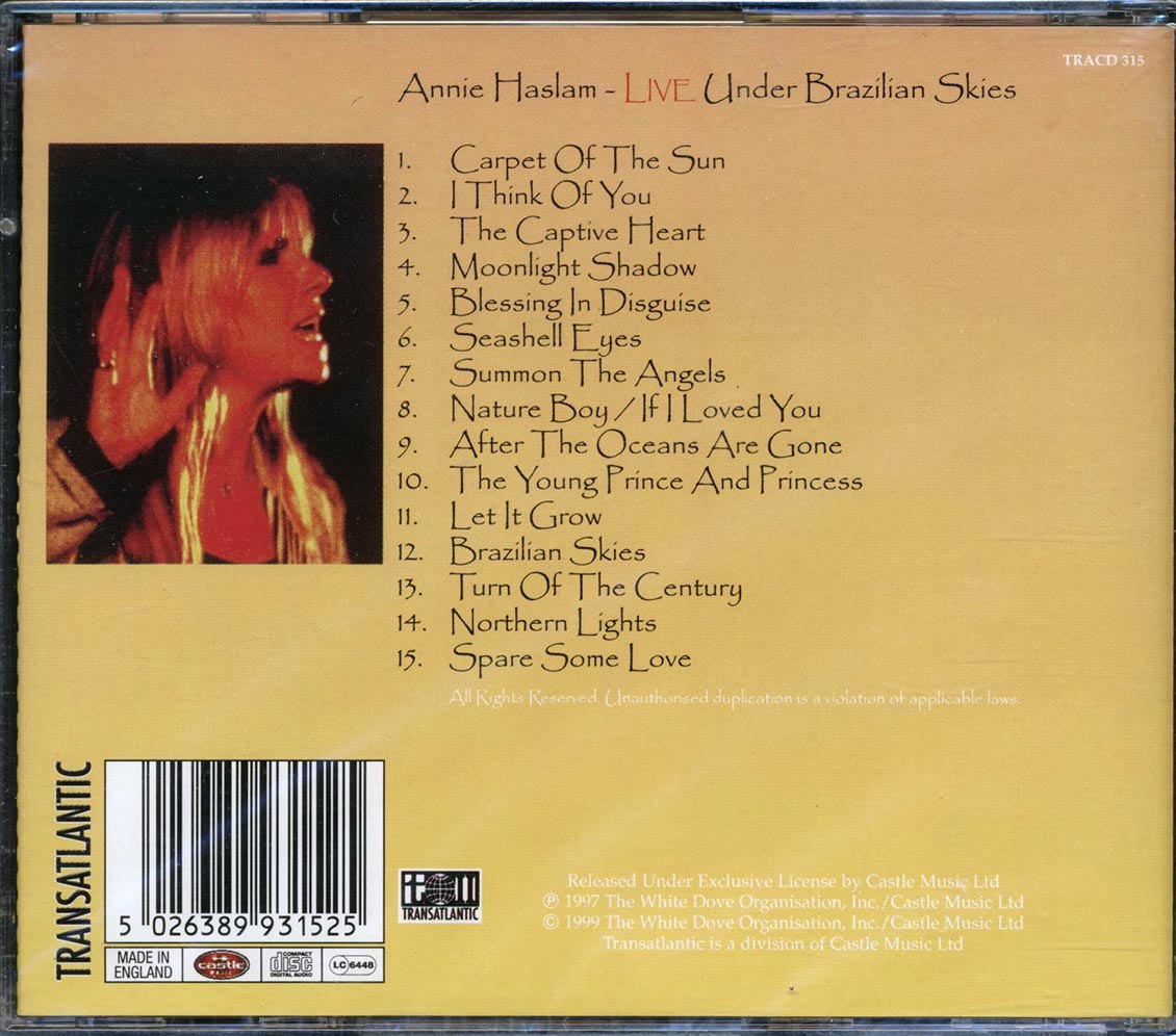 Annie Haslam - Live Under Brazilian Skies