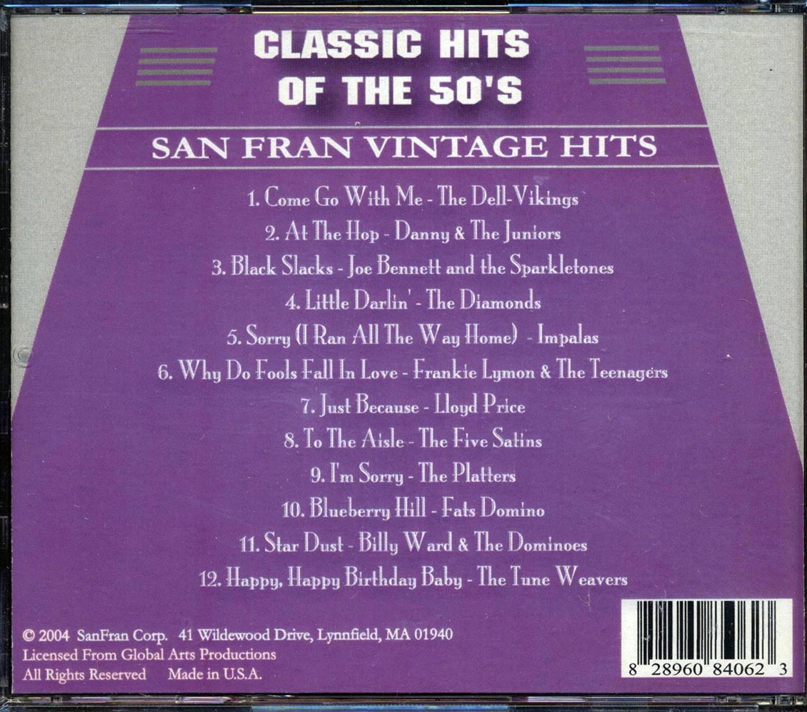 The Dell-Vikings, Danny & The Juniors, The Diamonds, Etc. - Classic Hits Of The 50's