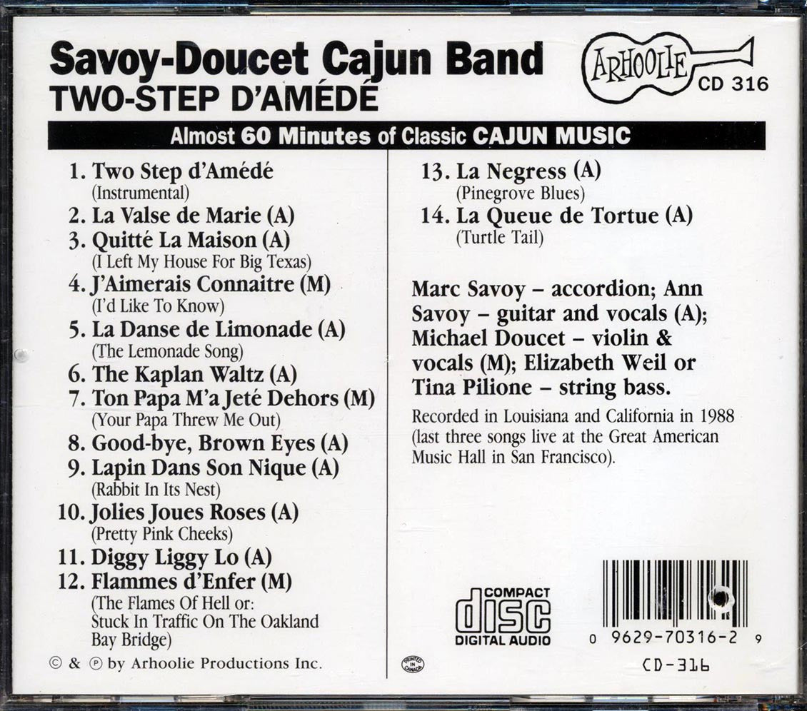 Savoy-Doucet Cajun Band - Two-Step D'Amede