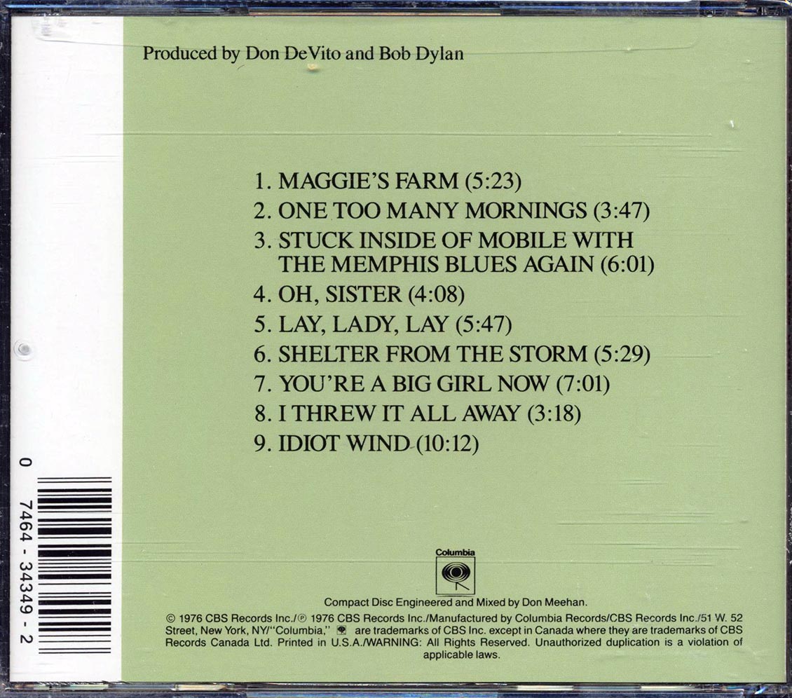Bob Dylan - Hard Rain