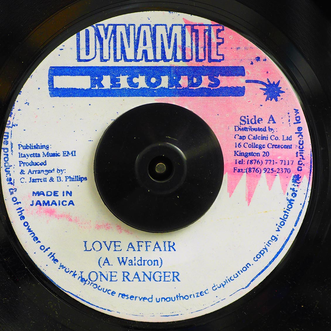 Lone Ranger - Love Affair  /  Version (rhythm: "Come On Little Girl AKA Reggae Stepper - Whining Skill")