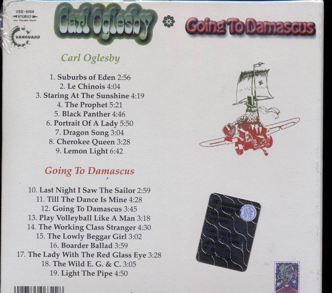 Carl Oglesby - Carl Oglesby: Going To Damascus (2 albums on 1 CD) (deluxe 4-fold digipak)