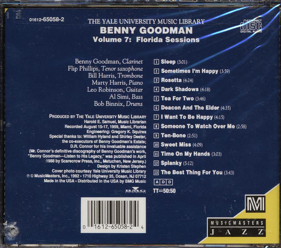 Benny Goodman - Florida Sessions (marked/ltd stock)
