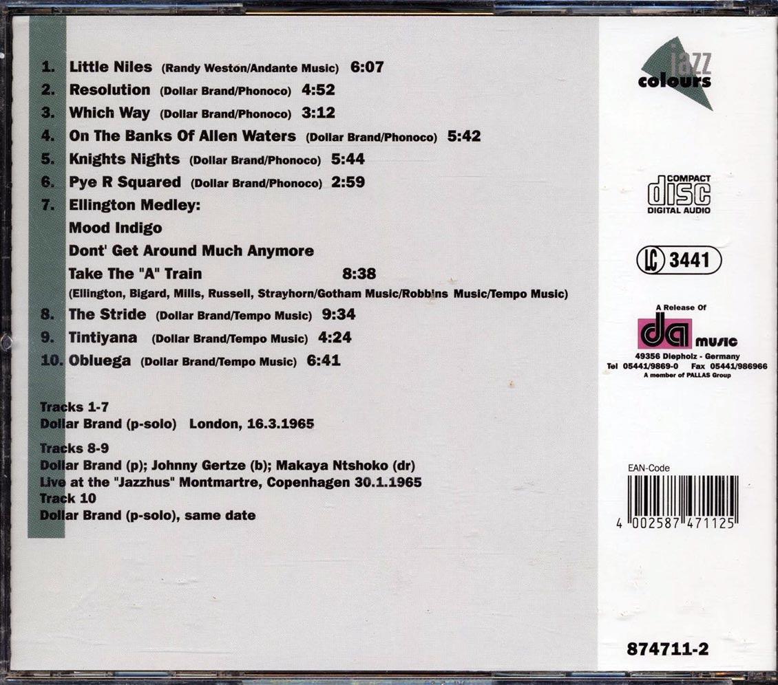 Dollar Brand - Pre Abdullah Ibrahim