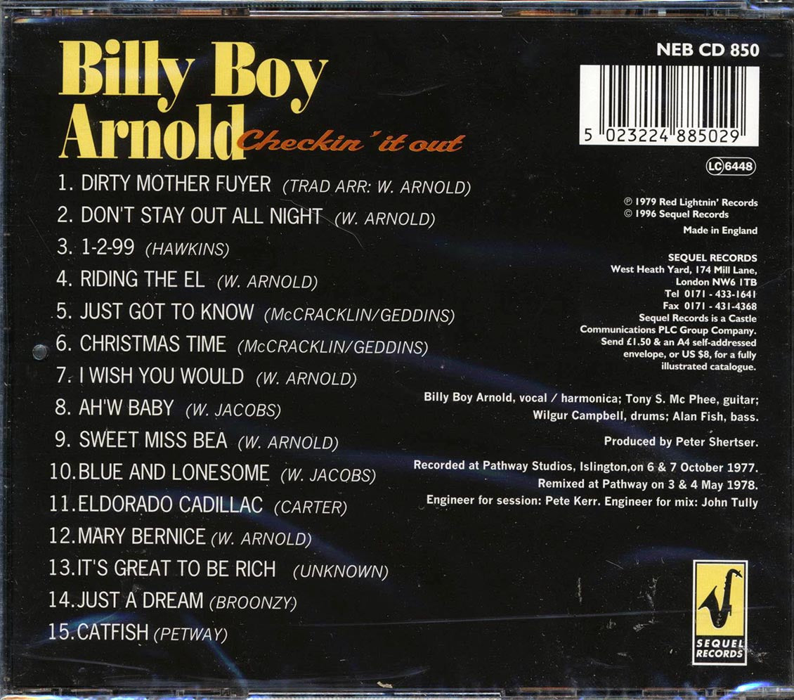 Billy Boy Arnold, Tony McPhee, The Groundhogs - Checkin' It Out