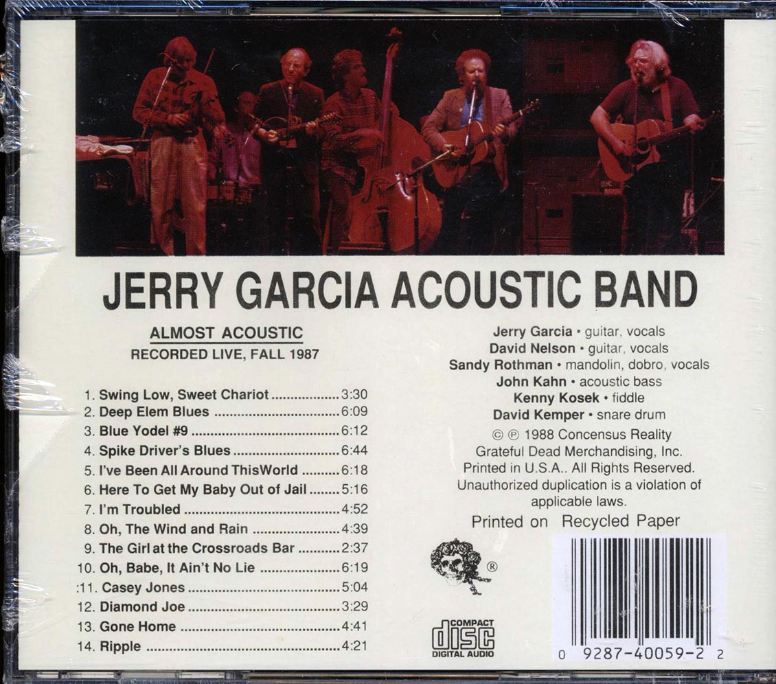 Jerry Garcia Acoustic Band - Almost Acoustic: Recorded Live