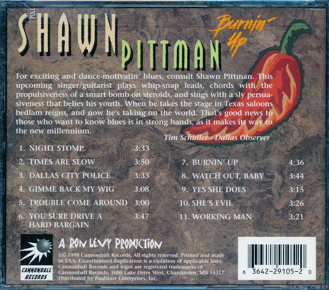 Shawn Pittman - Burning' Up