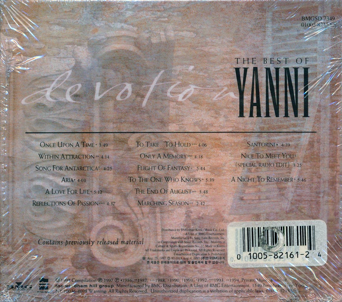 Yanni - Devotion: The Best Of Yanni (incl. large booklet)