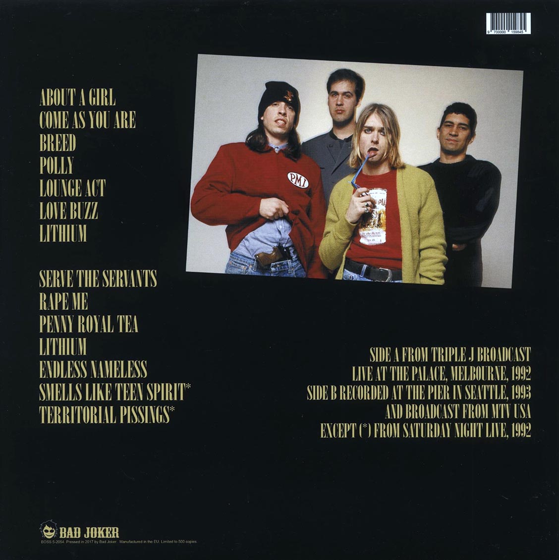 Nirvana - The Triple J Broadcast And More Rare And Unreleased Tracks (ltd. 500 copies made)