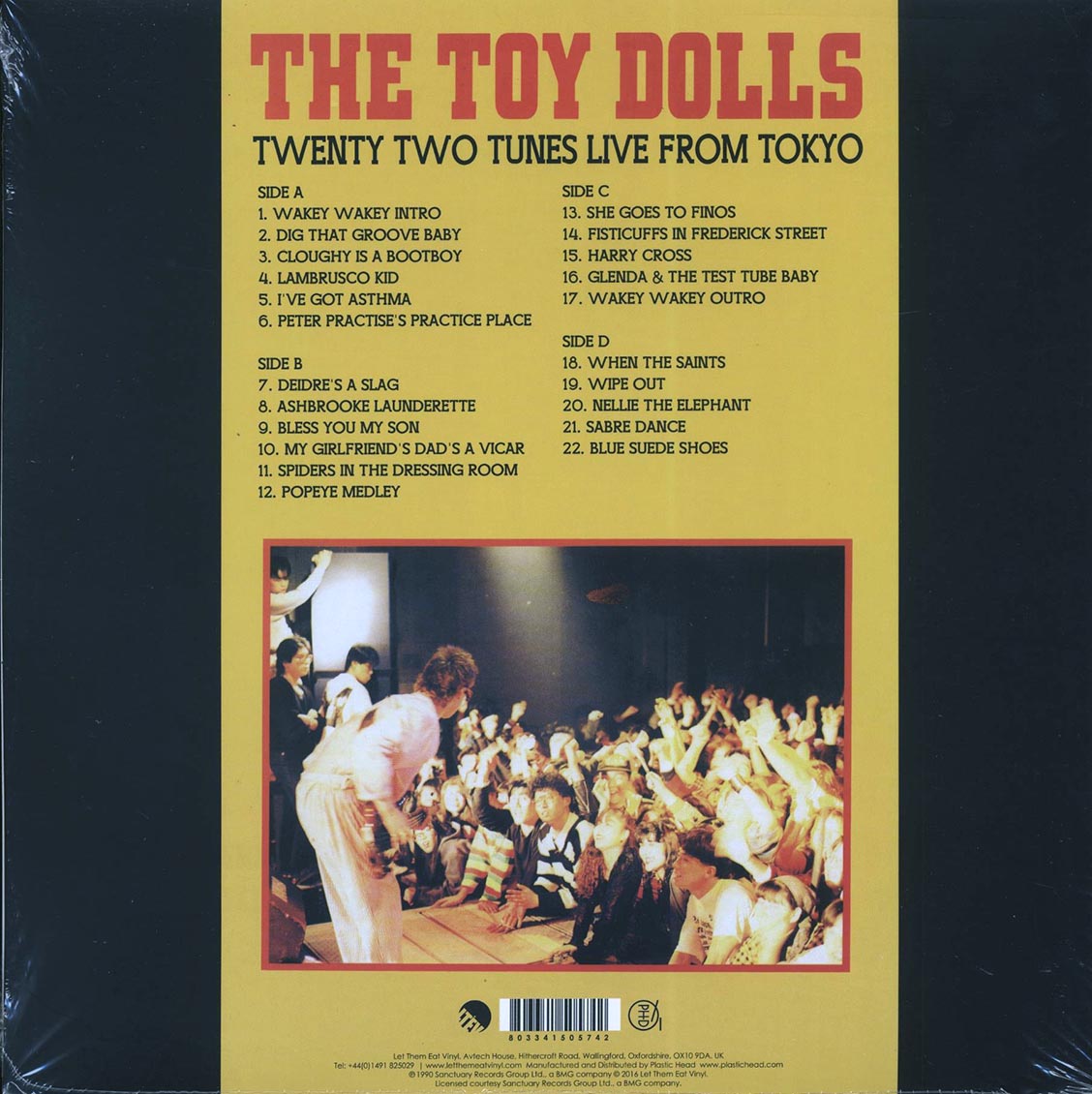 The Toy Dolls - Twenty Two Tunes From Tokyo: Recorded Live At The Club Quattro, Tokyo, Japan, 27th December '89 (ltd. ed.) (2xLP) (yellow vinyl)