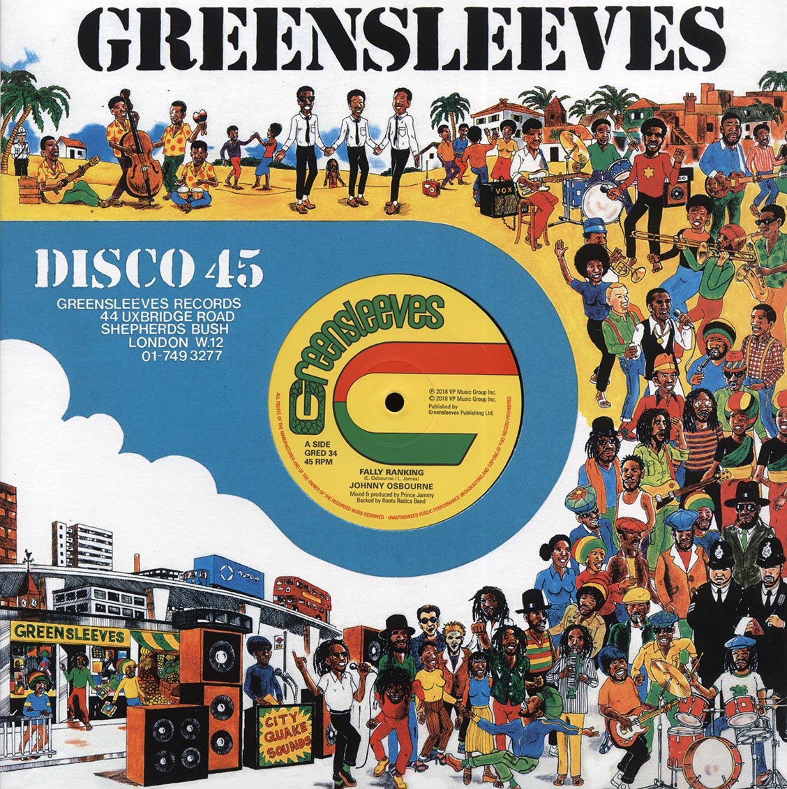 Johnny Osbourne - Fally Ranking (Extended Mix)  /  Johnny Osbourne - Trechtown School (Extended Mix)