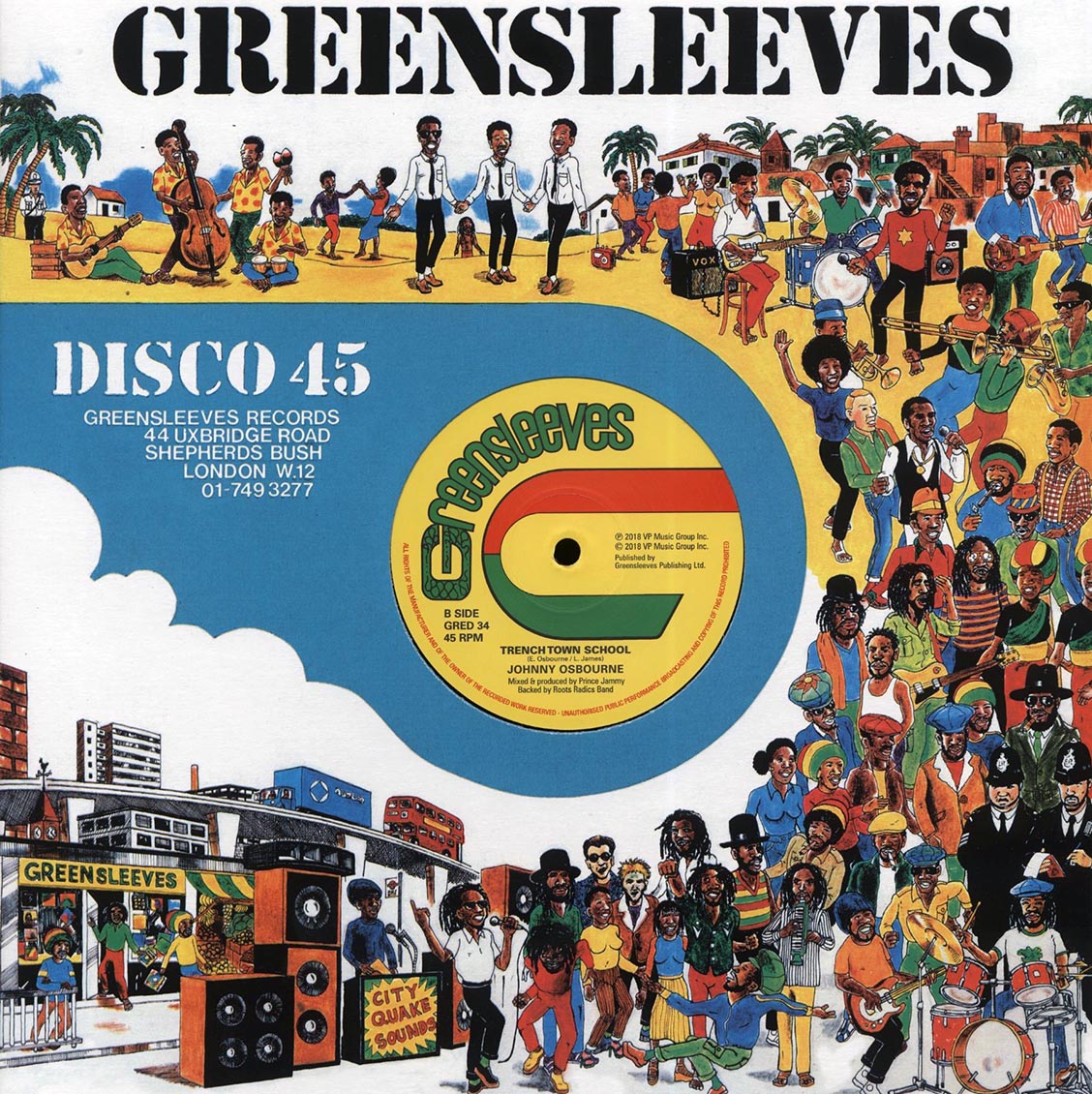 Johnny Osbourne - Fally Ranking (Extended Mix)  /  Johnny Osbourne - Trechtown School (Extended Mix)