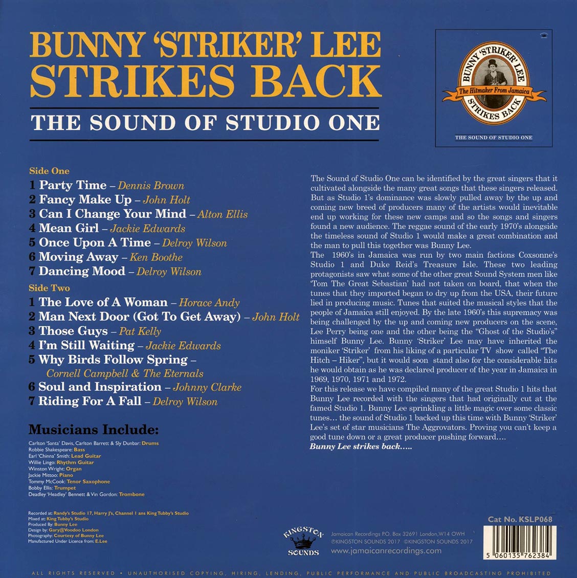 Alton Ellis, Ken Boothe, Dennis Brown, Etc. - Bunny Strikes Lee Strikes Back: The Sound Of Studio One, The Hitmaker From Jamaica (180g)