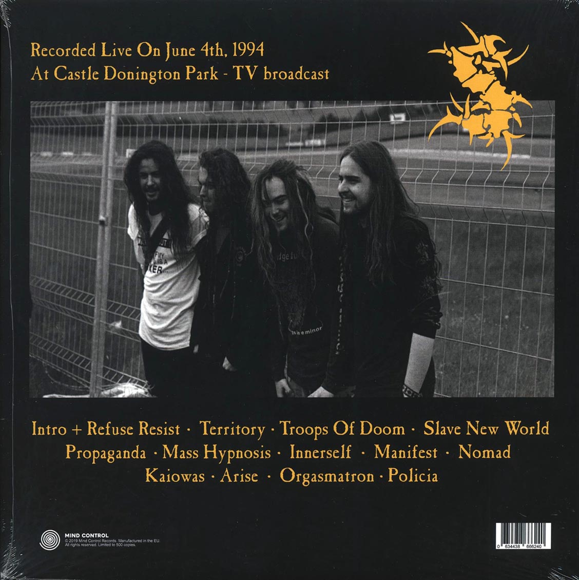 Sepultura - Castle Manifest: Live At Donington 1994 TV Broadcast (ltd. 500 copies made)