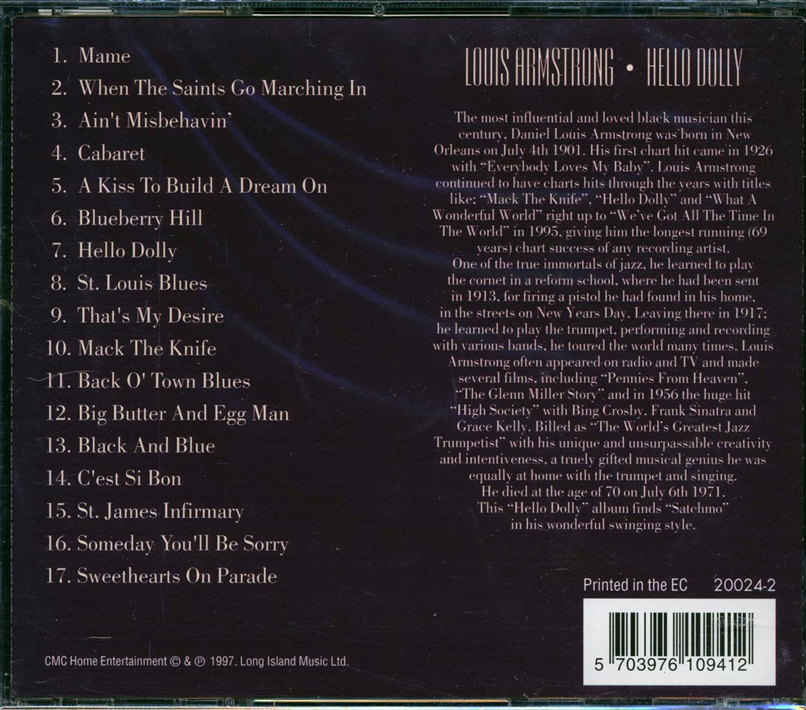 Louis Armstrong - Hello Dolly: 17 Jazz Favourites