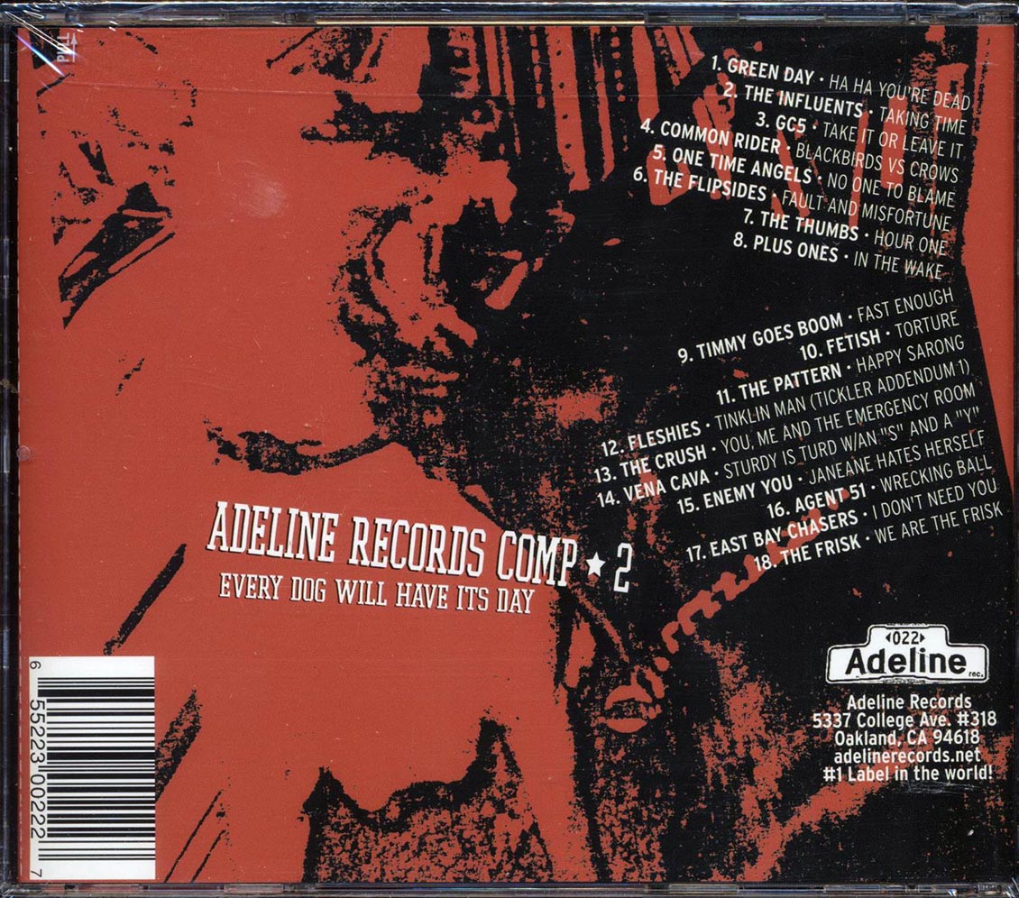 Green Day, The Influents, The GC5, Etc. - Every Dog Will Have Its Day: Adeline Records Comp 2