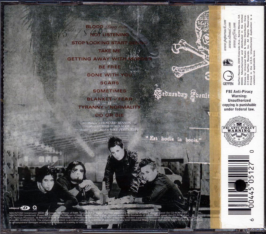 Papa Roach - Getting Away With Murder (marked/ltd stock)