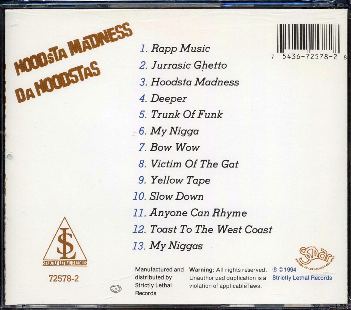 Da Hoodstas - Hoodsta Madness