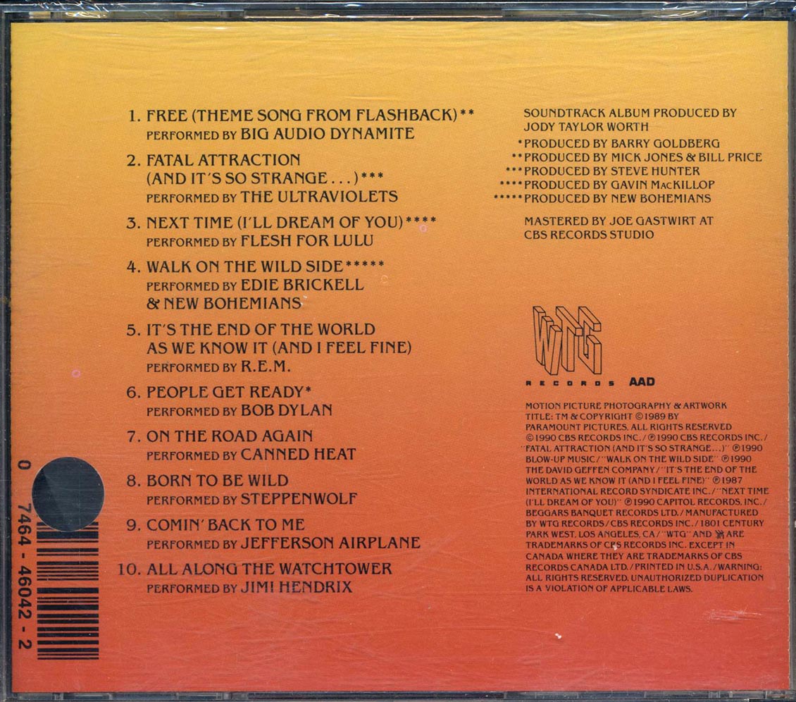 REM, Bob Dylan, Steppenwolf, Etc. - Flashback: Original Motion Picture Soundtrack
