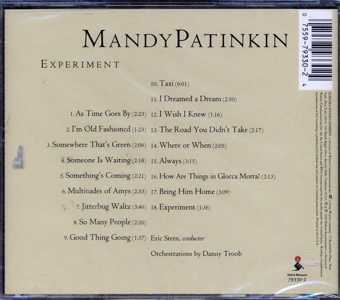 Mandy Patinkin - Experiment