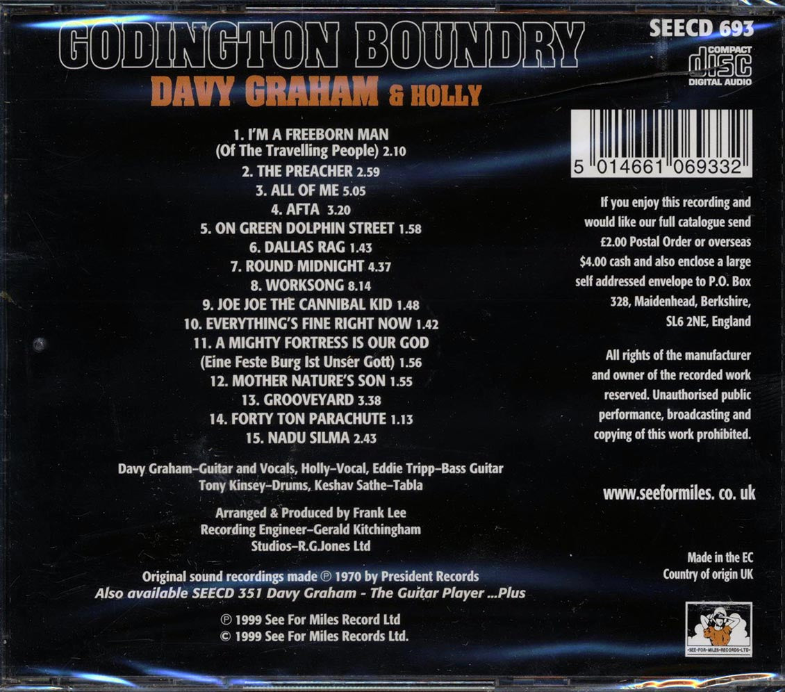 Davy Graham & Holly - Godington Boundry