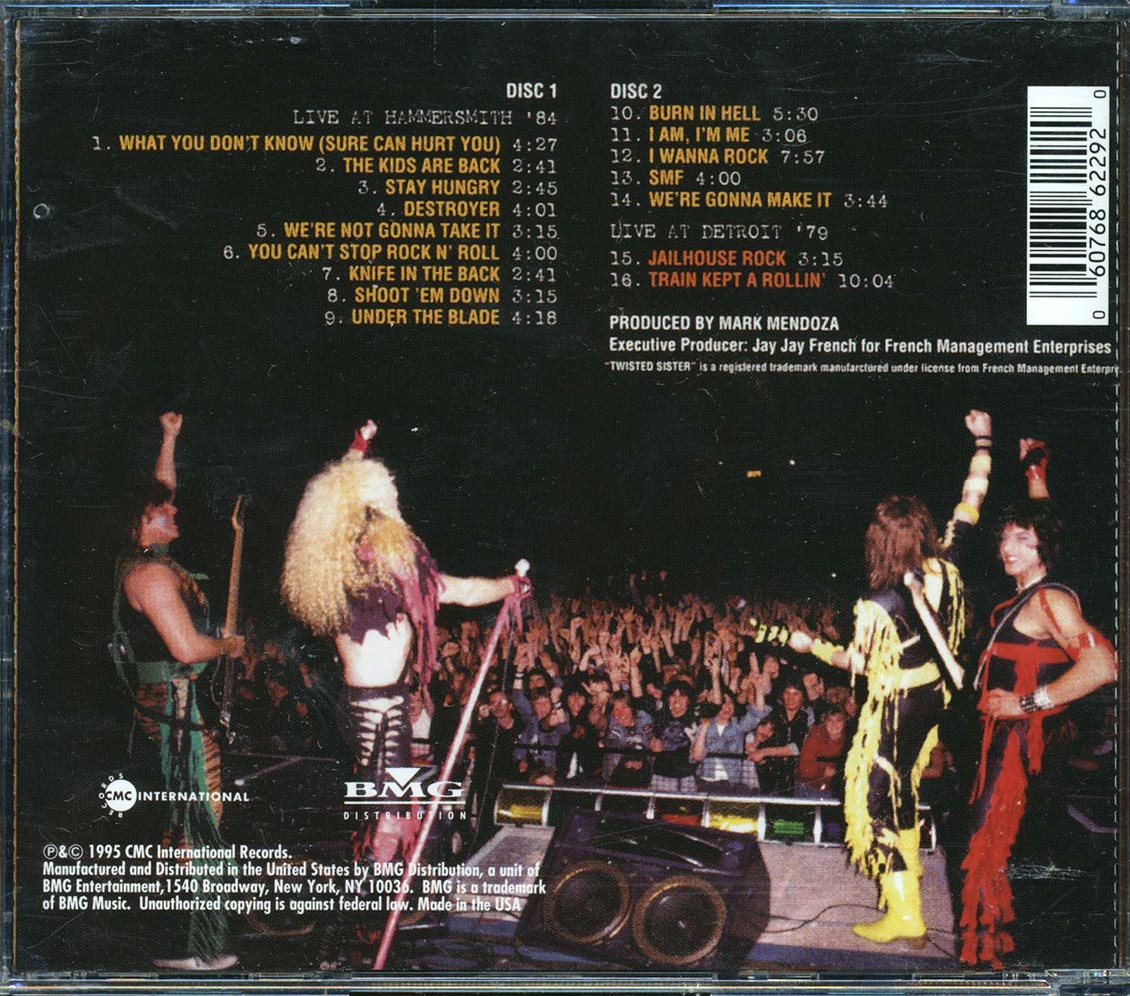Twisted Sister - Live At Hammersmith (2xCD)