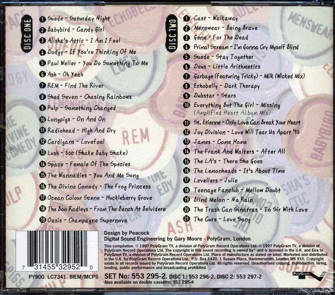The Cure, Suede, Babybird, Dodgy, REM, Etc. - Crush (40 tracks) (2xCD)