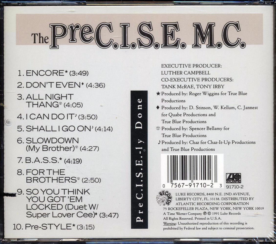 The PreC.I.S.E. MC - PreC.I.S.E.-Ly Done (marked/ltd stock)