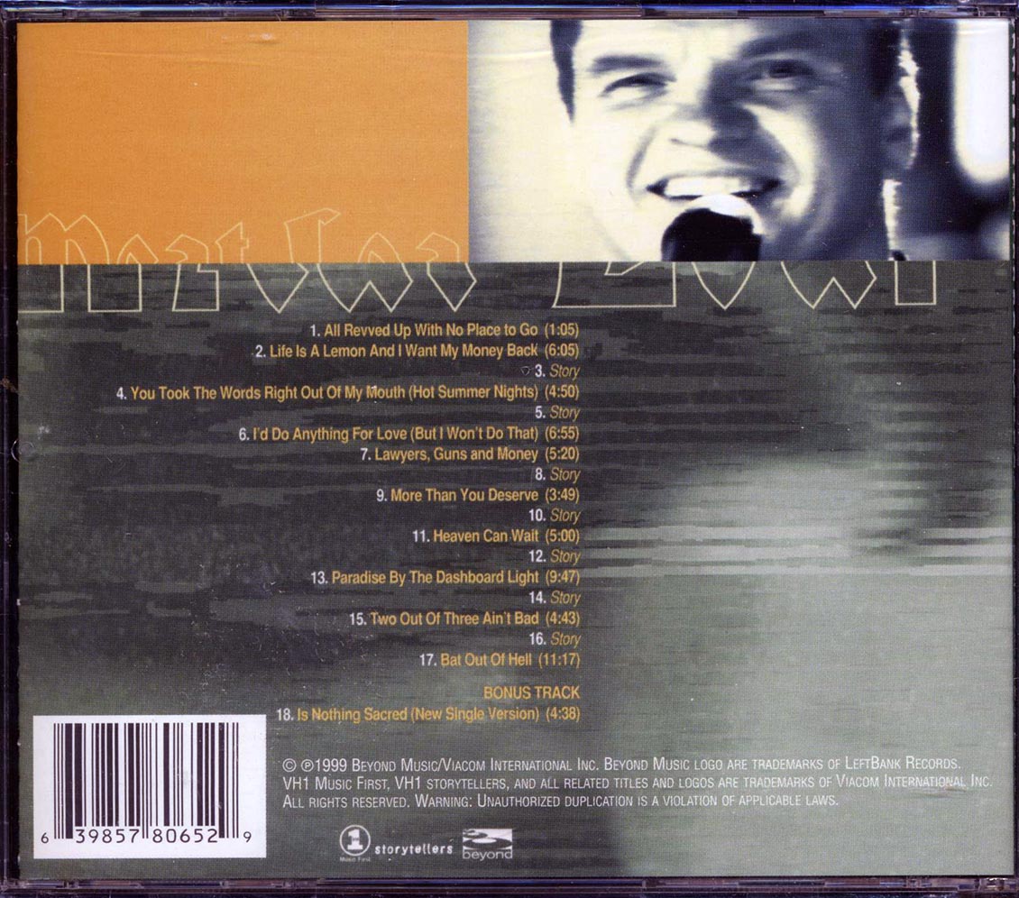 Meat Loaf - VH1 Storytellers