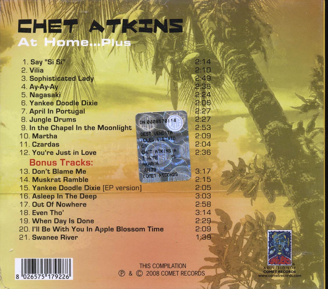 Chet Atkins - At Home Plus (+9 bonus tracks)