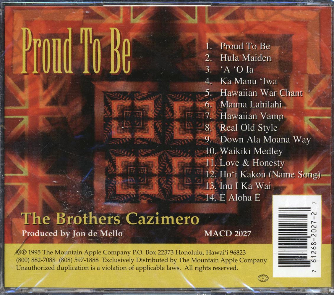 The Brothers Cazimero - Proud To Be