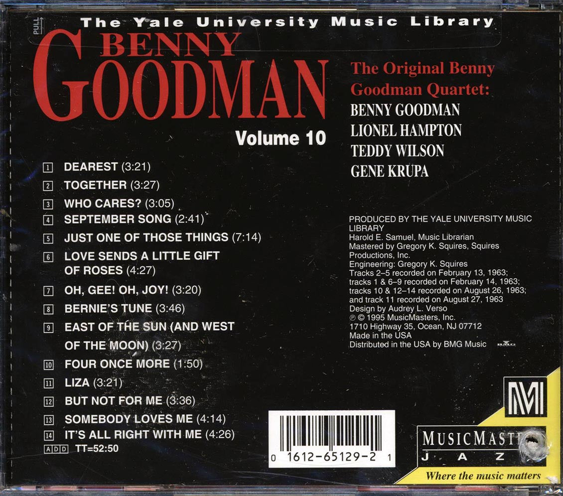 Benny Goodan, Lionel Hampton, Teddy Wilson - The Original Genny Goodman Quartet