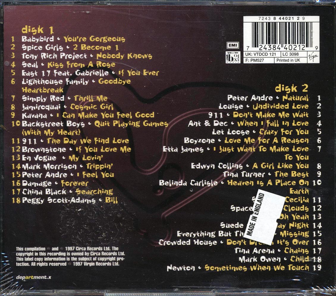 Spice Girls, Seal, Simply Red, Backstreet Boys, Etc. - Gorgeous (37 tracks) (2xCD)