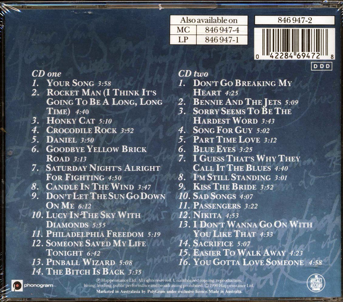 Elton John - The Very Best Of Elton John (30 tracks) (2xCD)