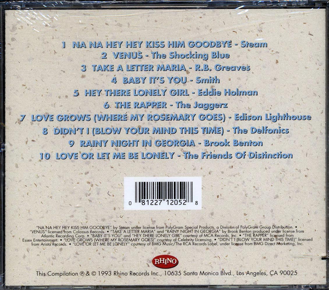 Steam, The Delfonics, Shocking Blue, Etc. - '70s Smash Hits Volume 1 (marked/ltd stock)