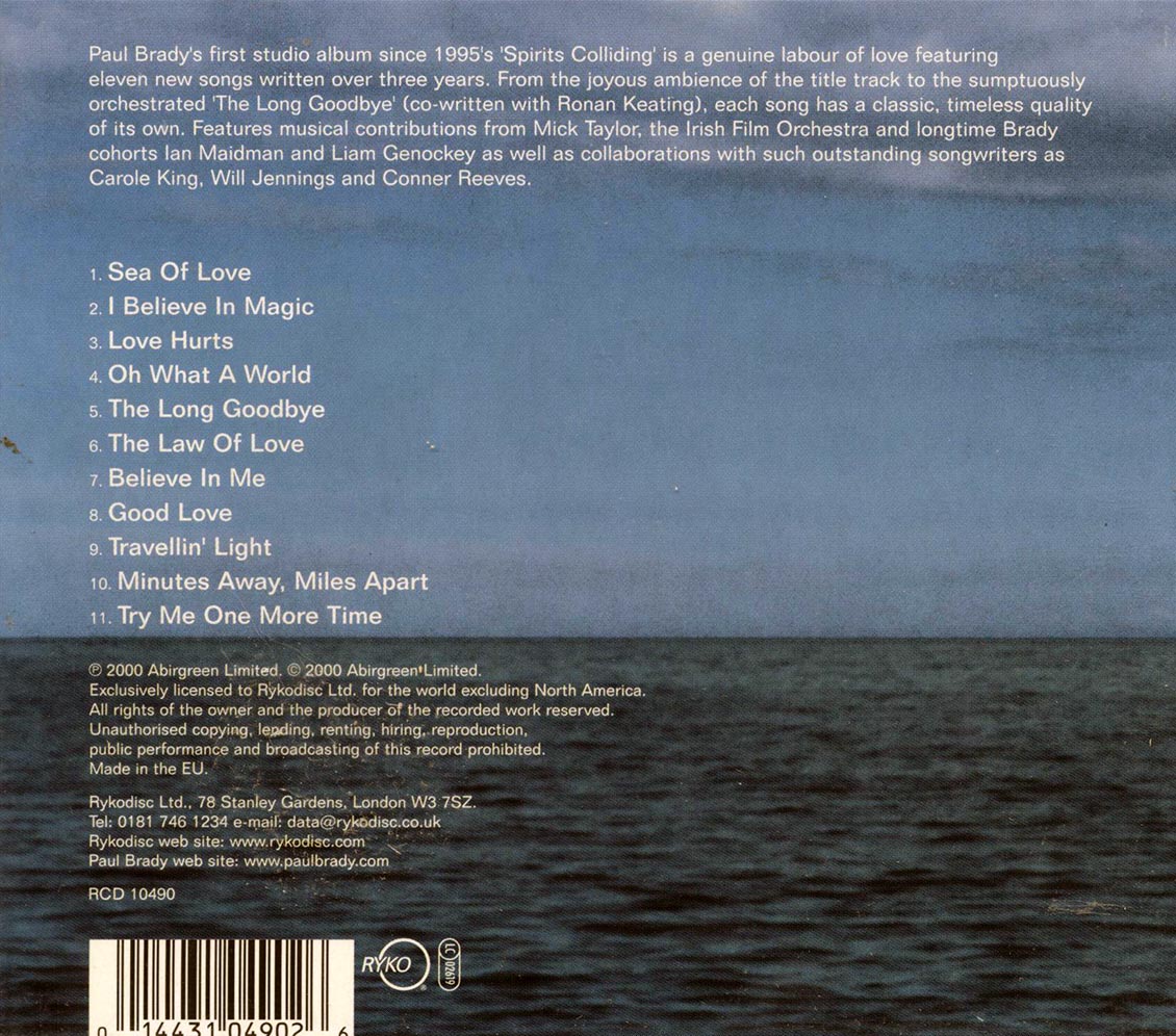 Paul Brady - Oh What A World