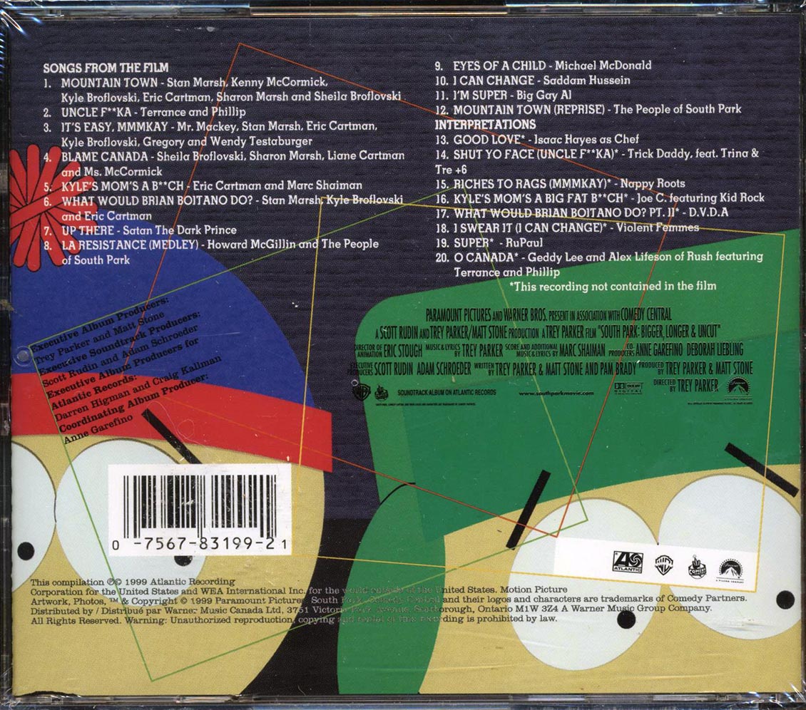 Various - South Park: Bigger, Longer & Uncut: Music From And Inspired By The Motion Picture