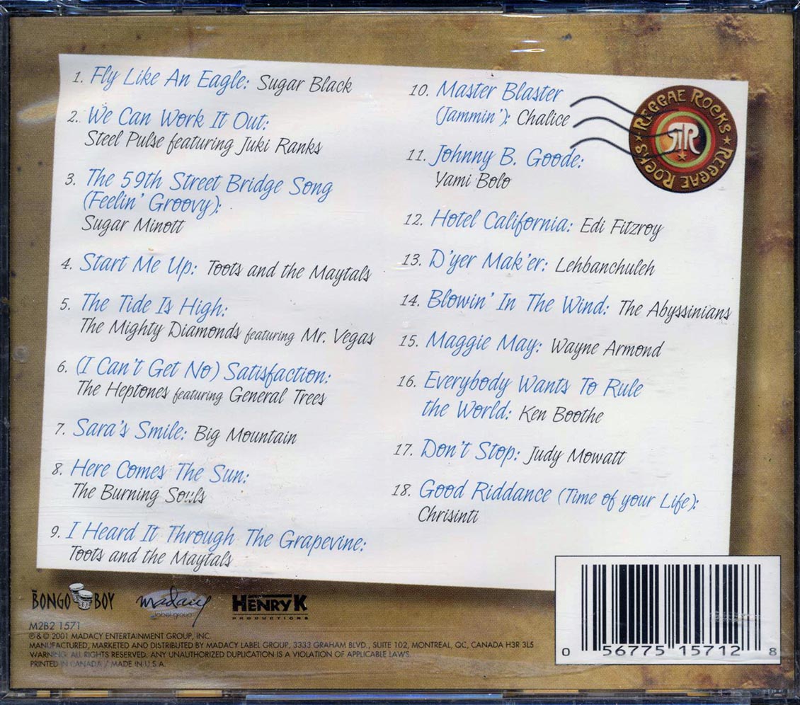 Steel Pulse, Toots & The Maytals, The Heptones, Etc. - The Tide Is High: Reggae Rocks A Tribute To Rock N Roll